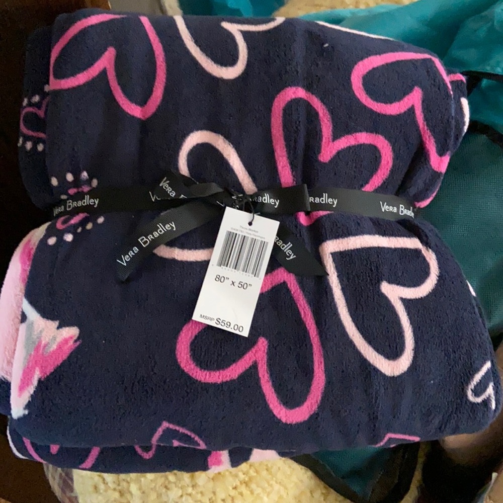 Flamingo Hearts Blanket